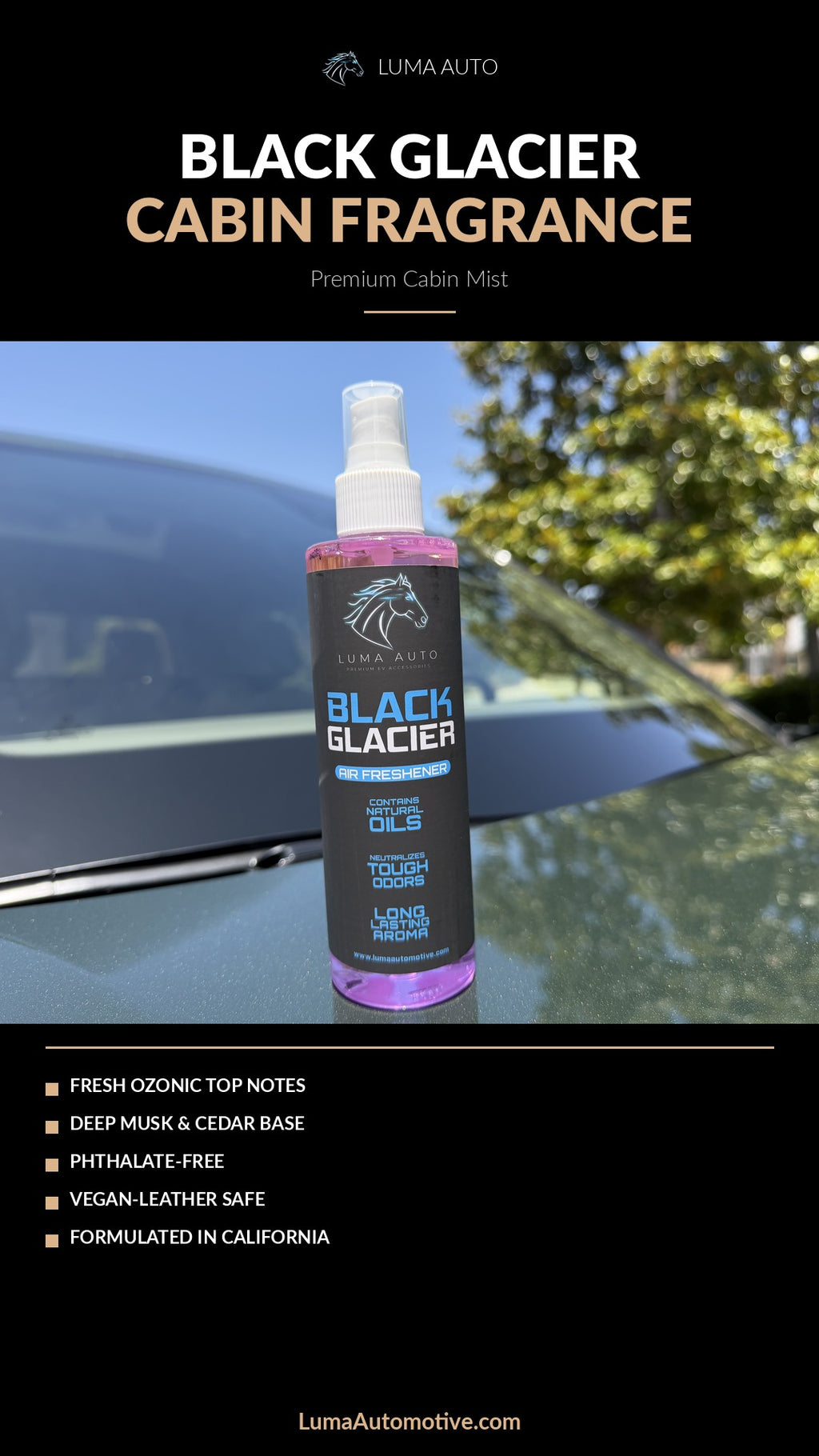 Black Glacier — Premium Cabin Fragrance