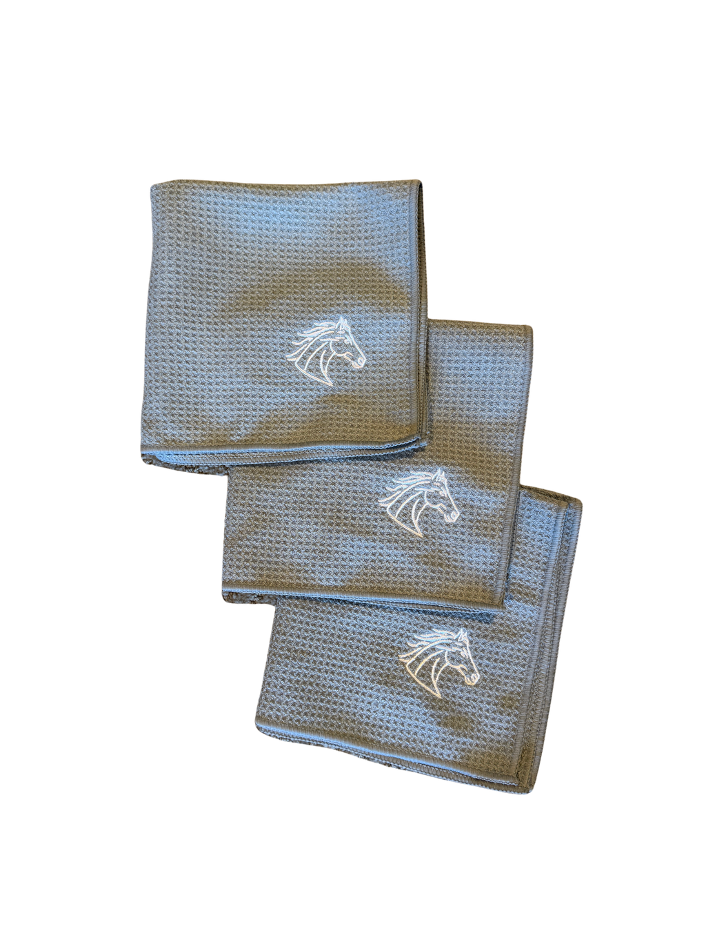 Waffle Weave Glass Towels — 3 Pack