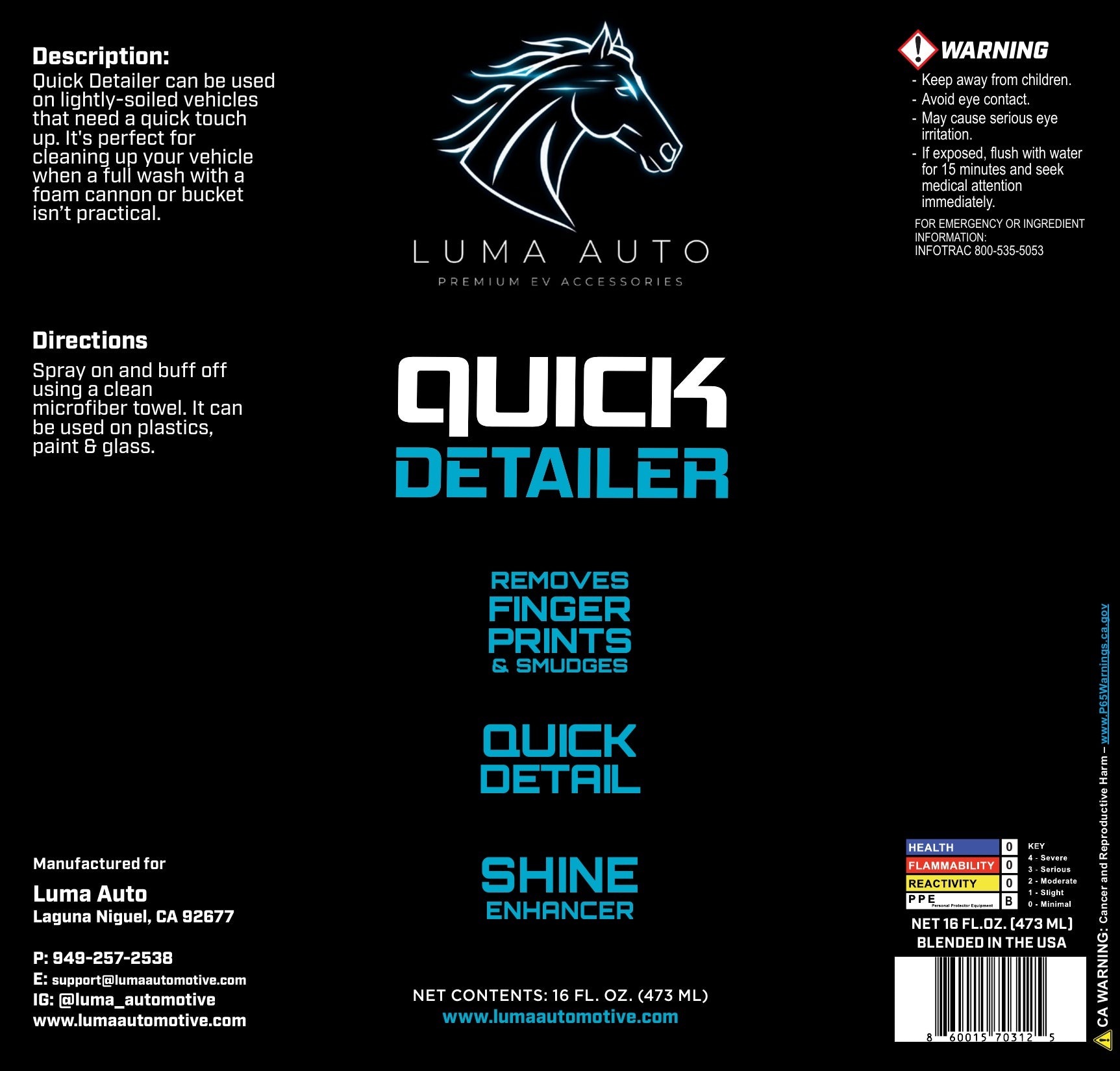Quick Detailer — Waterless Wash & Wax